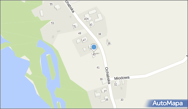 Kiczyce, Ochabska, 43, mapa Kiczyce