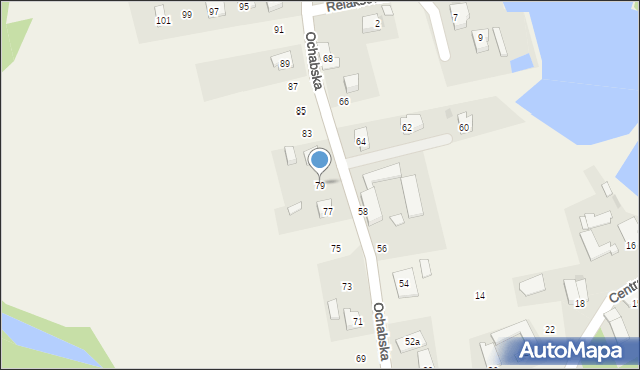 Kiczyce, Ochabska, 79, mapa Kiczyce