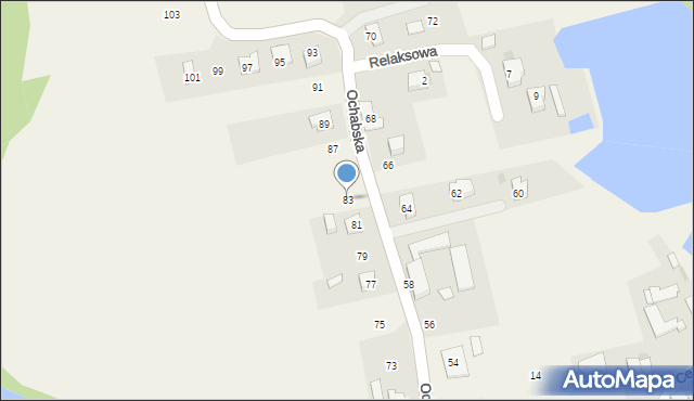 Kiczyce, Ochabska, 83, mapa Kiczyce
