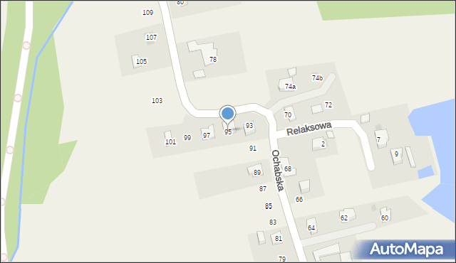 Kiczyce, Ochabska, 95, mapa Kiczyce