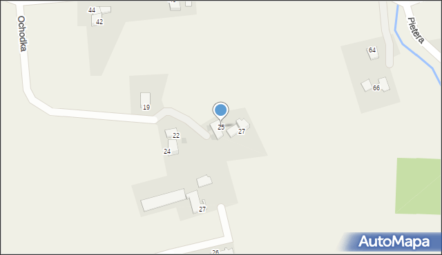 Ochaby Wielkie, Ochodka Józefa, ks., 25, mapa Ochaby Wielkie