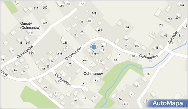 Ochmanów, Ochmanów, 128, mapa Ochmanów