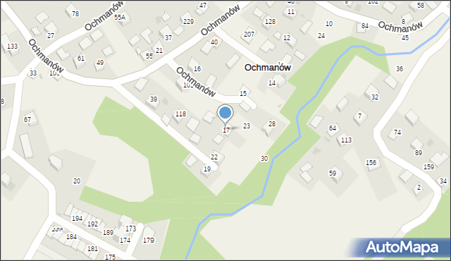 Ochmanów, Ochmanów, 17, mapa Ochmanów