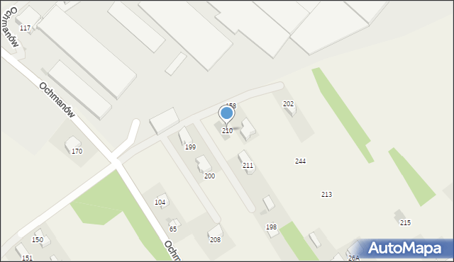 Ochmanów, Ochmanów, 210, mapa Ochmanów