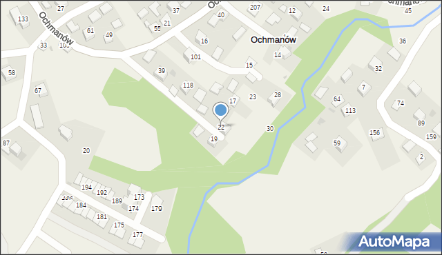 Ochmanów, Ochmanów, 22, mapa Ochmanów