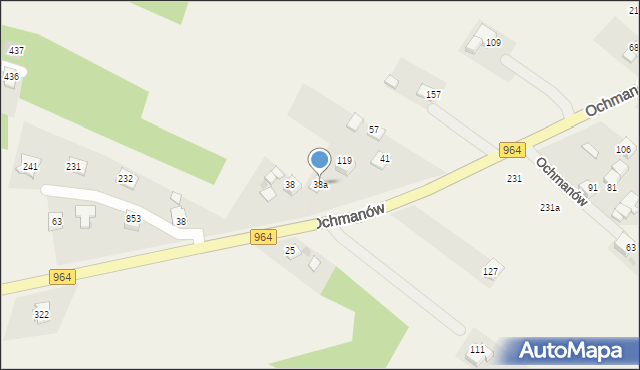 Ochmanów, Ochmanów, 38a, mapa Ochmanów