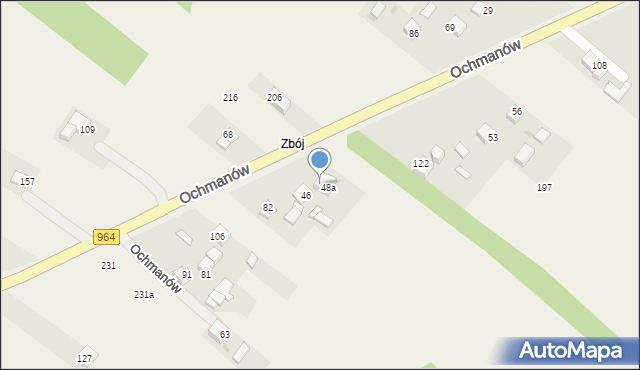 Ochmanów, Ochmanów, 46a, mapa Ochmanów