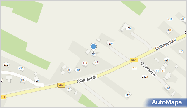 Ochmanów, Ochmanów, 57, mapa Ochmanów