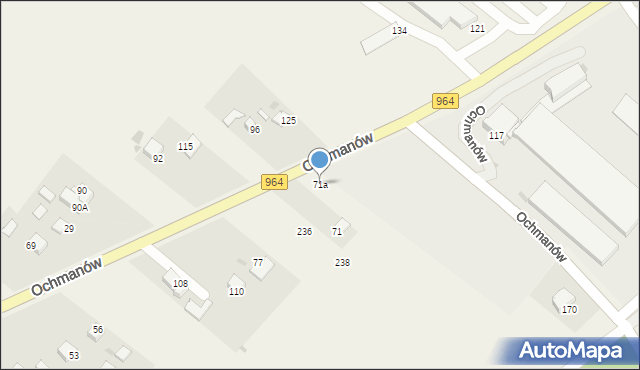 Ochmanów, Ochmanów, 71a, mapa Ochmanów