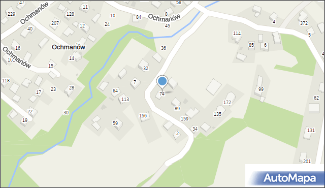 Ochmanów, Ochmanów, 74, mapa Ochmanów