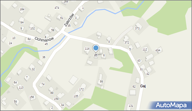 Ochmanów, Ochmanów, 85, mapa Ochmanów