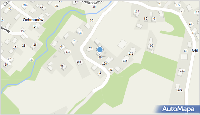 Ochmanów, Ochmanów, 89, mapa Ochmanów