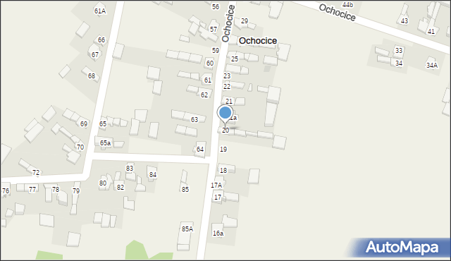 Ochocice, Ochocice, 20, mapa Ochocice