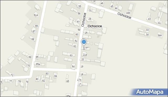 Ochocice, Ochocice, 21, mapa Ochocice