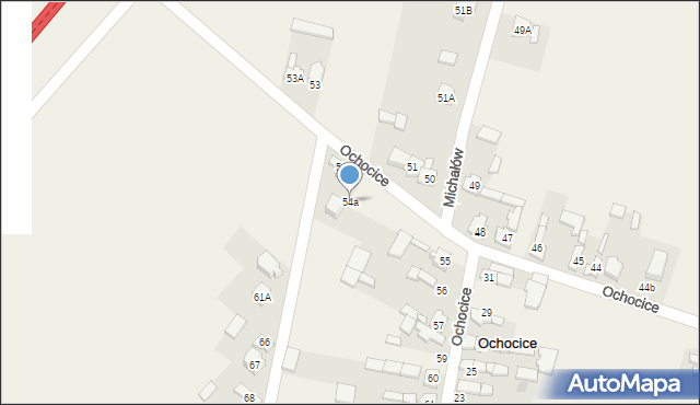 Ochocice, Ochocice, 54a, mapa Ochocice