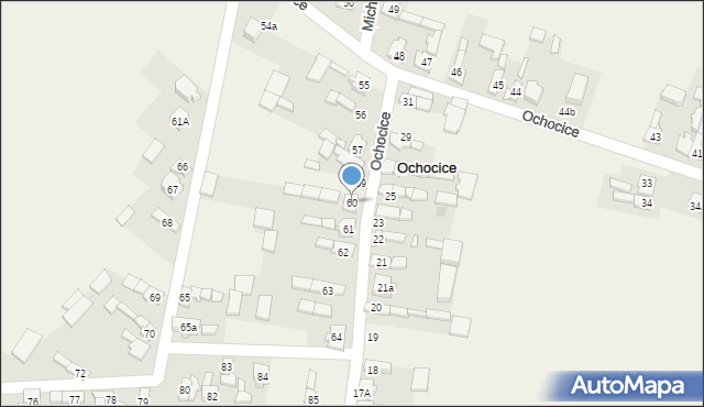 Ochocice, Ochocice, 60, mapa Ochocice