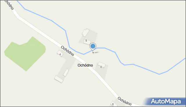 Ochódno, Ochódno, 7, mapa Ochódno