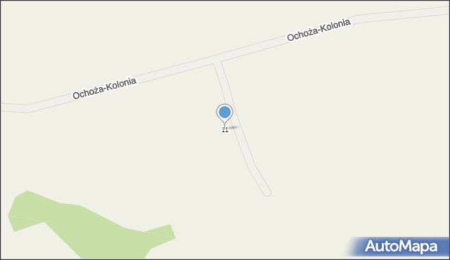 Ochoża-Kolonia, Ochoża-Kolonia, 11, mapa Ochoża-Kolonia