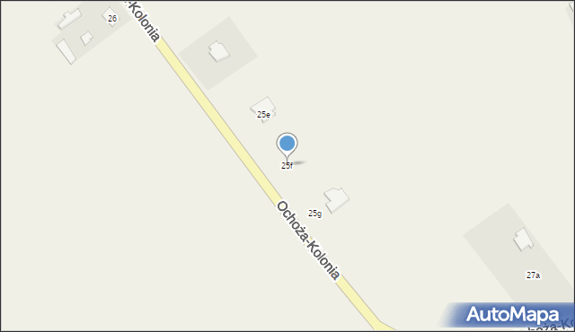 Ochoża-Kolonia, Ochoża-Kolonia, 25f, mapa Ochoża-Kolonia