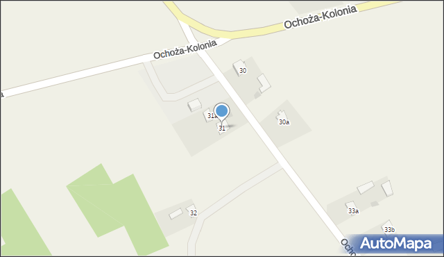 Ochoża-Kolonia, Ochoża-Kolonia, 31, mapa Ochoża-Kolonia