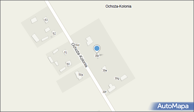 Ochoża-Kolonia, Ochoża-Kolonia, 39c, mapa Ochoża-Kolonia