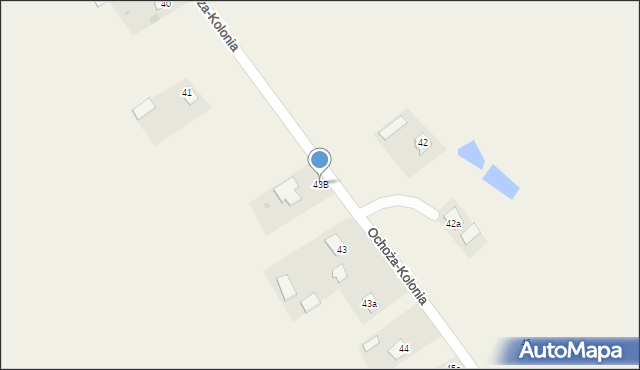 Ochoża-Kolonia, Ochoża-Kolonia, 43B, mapa Ochoża-Kolonia