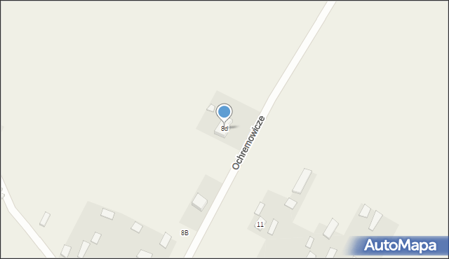 Ochremowicze, Ochremowicze, 8d, mapa Ochremowicze