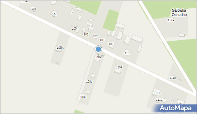 Ochudno, Ochudno, 108a, mapa Ochudno