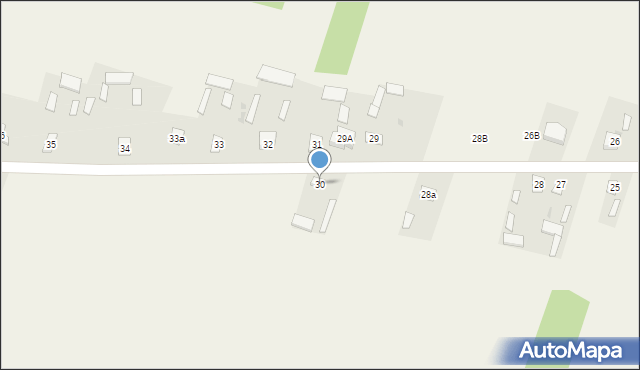 Ochudno, Ochudno, 30, mapa Ochudno