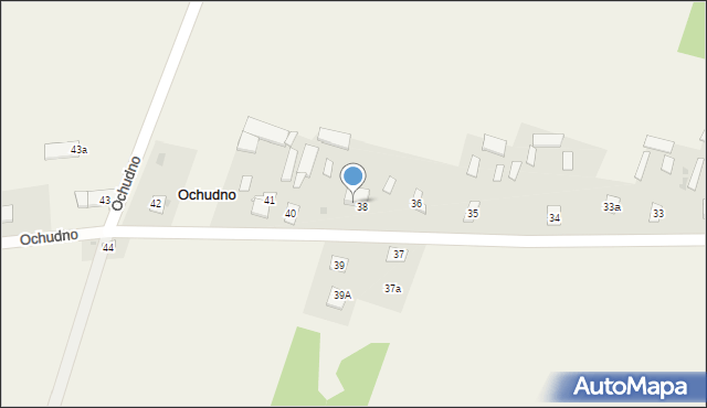 Ochudno, Ochudno, 38A, mapa Ochudno