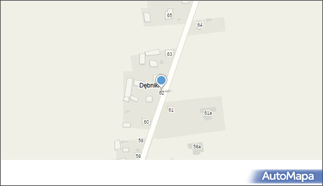 Ochudno, Ochudno, 62, mapa Ochudno