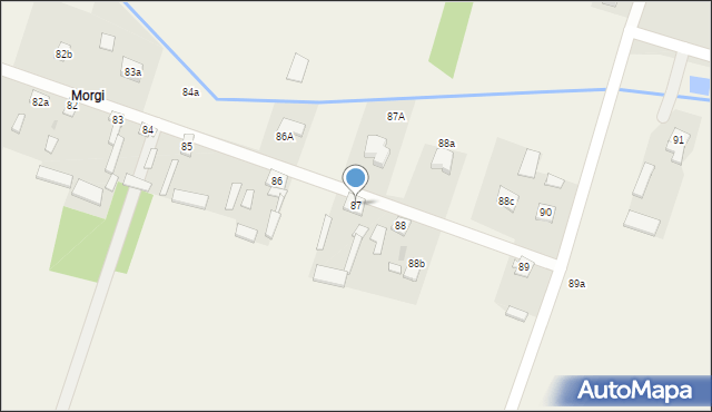 Ochudno, Ochudno, 87, mapa Ochudno