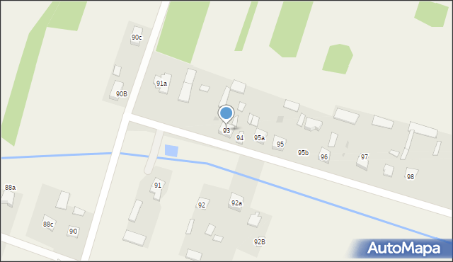 Ochudno, Ochudno, 93, mapa Ochudno