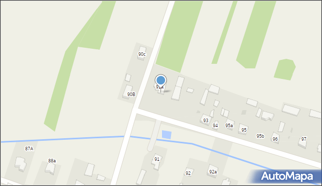 Ochudno, Ochudno, 93B, mapa Ochudno