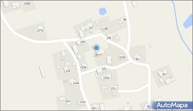 Ocice, Ocice, 103, mapa Ocice