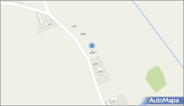 Ocice, Ocice, 120c, mapa Ocice