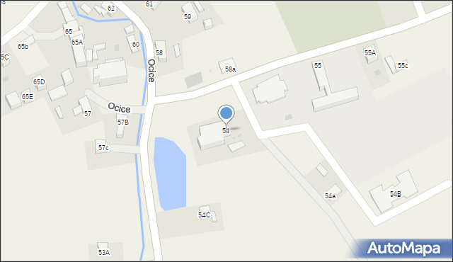 Ocice, Ocice, 54, mapa Ocice