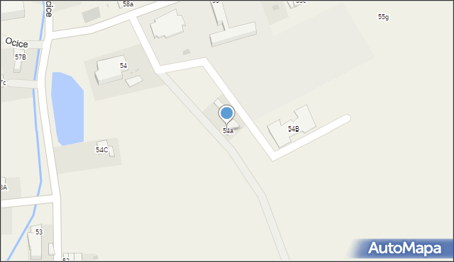 Ocice, Ocice, 54a, mapa Ocice