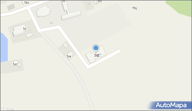 Ocice, Ocice, 54B, mapa Ocice