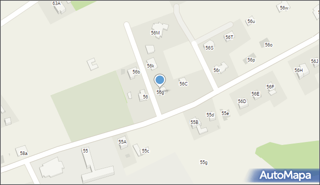 Ocice, Ocice, 56g, mapa Ocice