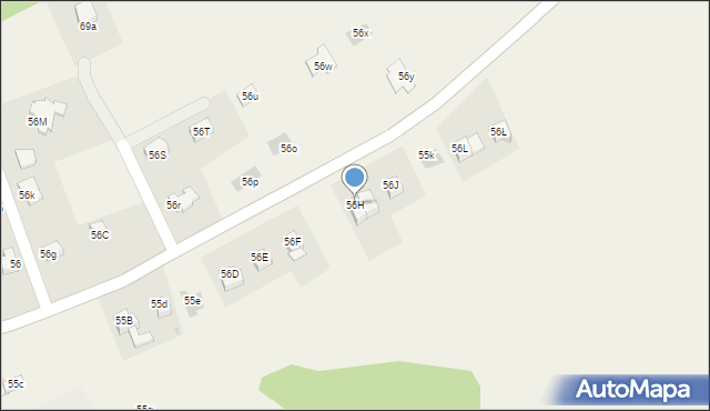 Ocice, Ocice, 56H, mapa Ocice