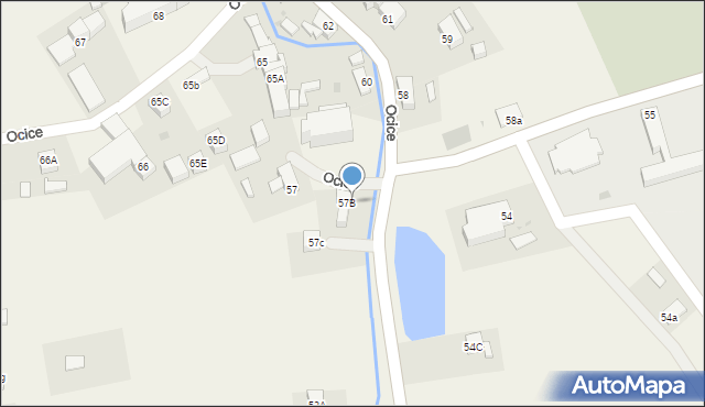 Ocice, Ocice, 57a, mapa Ocice