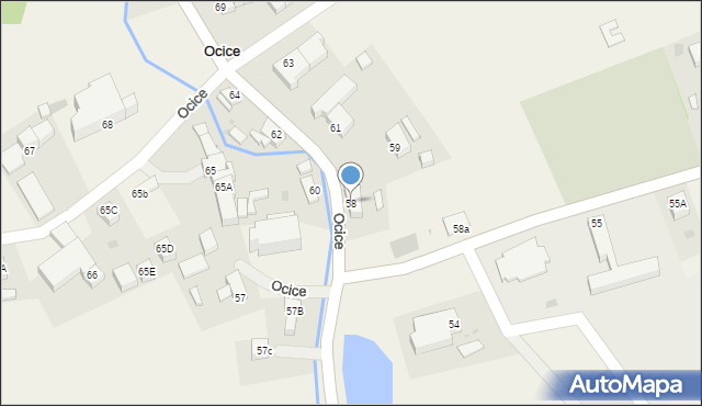 Ocice, Ocice, 58, mapa Ocice
