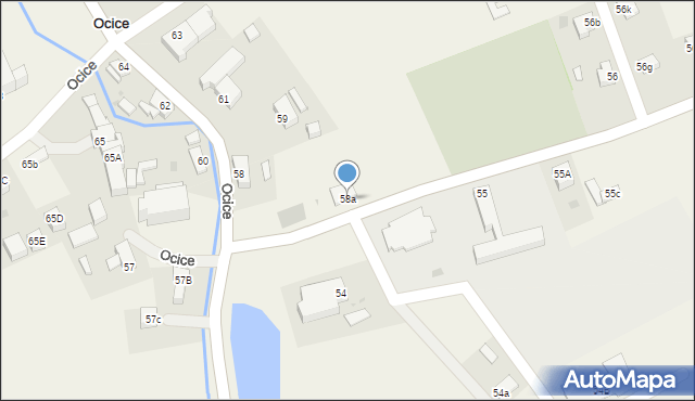 Ocice, Ocice, 58a, mapa Ocice