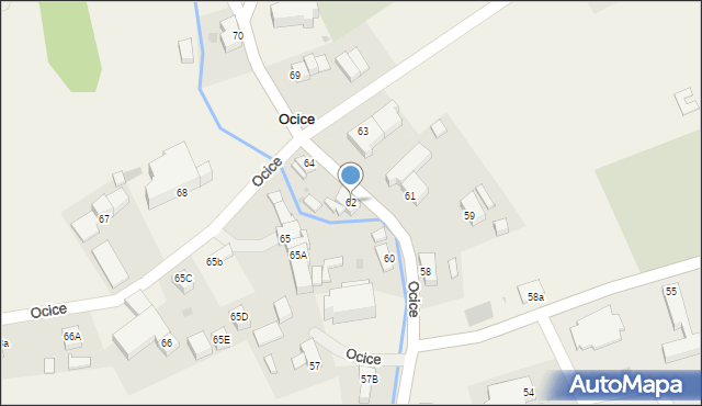 Ocice, Ocice, 62, mapa Ocice
