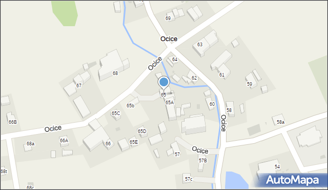 Ocice, Ocice, 65, mapa Ocice