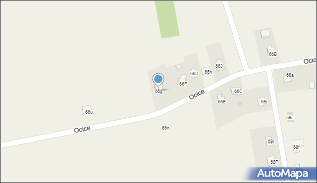 Ocice, Ocice, 66g, mapa Ocice