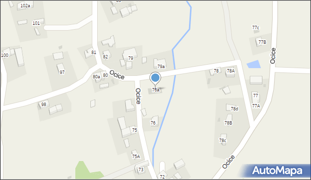 Ocice, Ocice, 76a, mapa Ocice