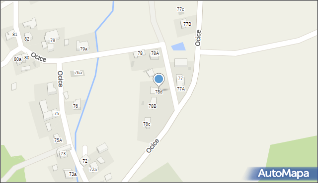 Ocice, Ocice, 78d, mapa Ocice