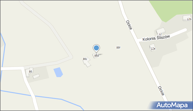 Ocice, Ocice, 86d, mapa Ocice